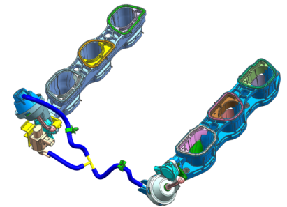 一汽V6連接管（滾流閥)